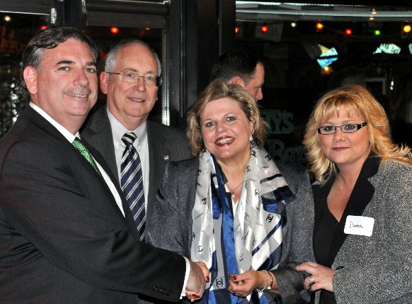 Gathering at the Women in Intelligence Group (WIIG) event in March are (l-r) event sponsor Robert LaBella of Minerva Engineering; Fred Rainbow, executive director of the AFCEA Educational Foundation; Colleen Dilly, AEITS, WIIG lead; and event sponsor Dana Kerr of DK Consulting. Photos courtesy of John Garcia.